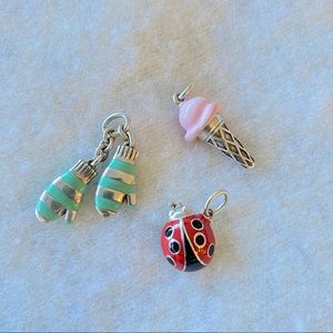 Tiffany & Co Silver Bracelet with 3 Charms